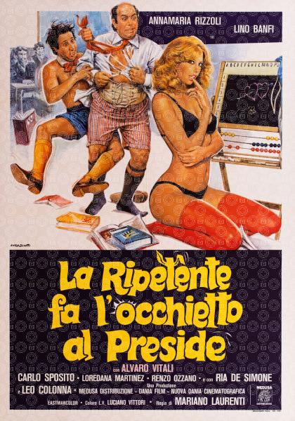 La ripetente fa l'occhietto al preside