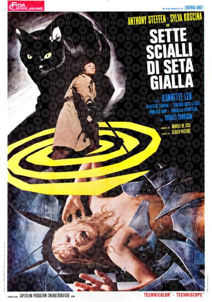 Sette scialli di seta gialla