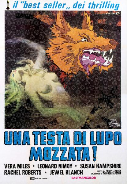 Una testa di lupo mozzata