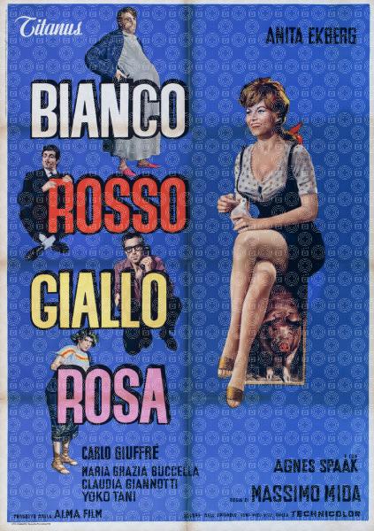 Bianco, rosso, giallo, rosa