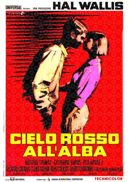 Cielo rosso all'alba