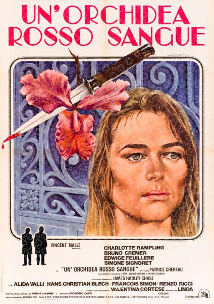 Un'orchidea rosso sangue
