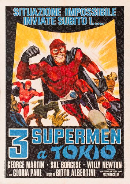 3 supermen a Tokio
