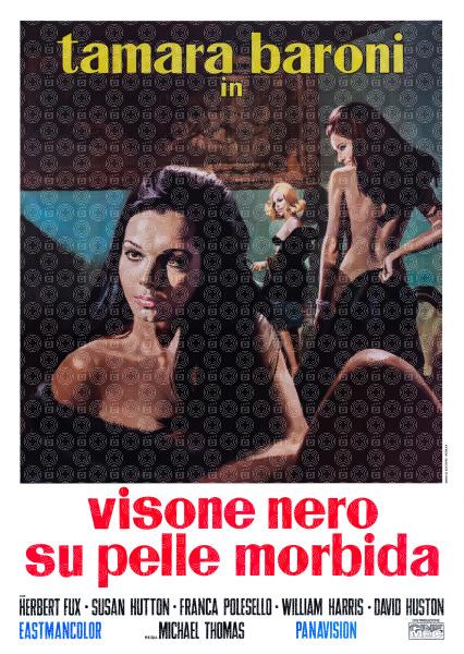 Visone nero su pelle morbida