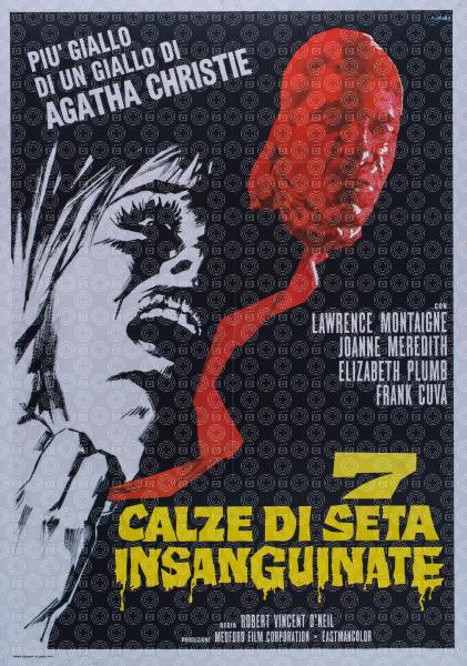 7 calze di seta insanguinate