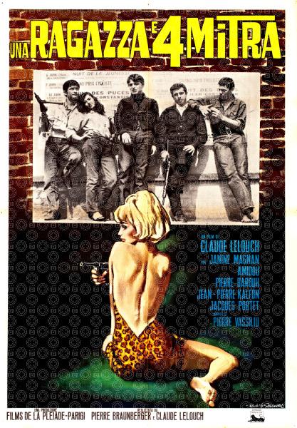 Una ragazza e quattro mitra