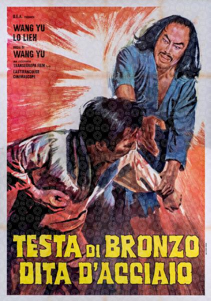 Testa di bronzo dita d'acciaio