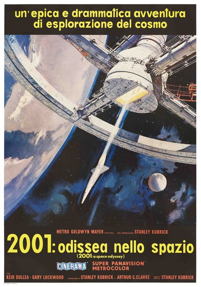 2001 odissea nello spazio - stanley kubrick poster