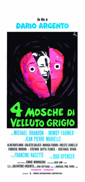 4 mosche di velluto grigio Locandina