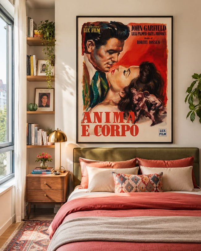 Anima e Corpo (1947) Italian Movie Poster _ Artwork by Manfredo Acerbo (1)