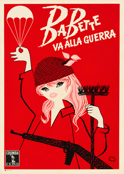 Babette va alla guerra_ manifesto vintage