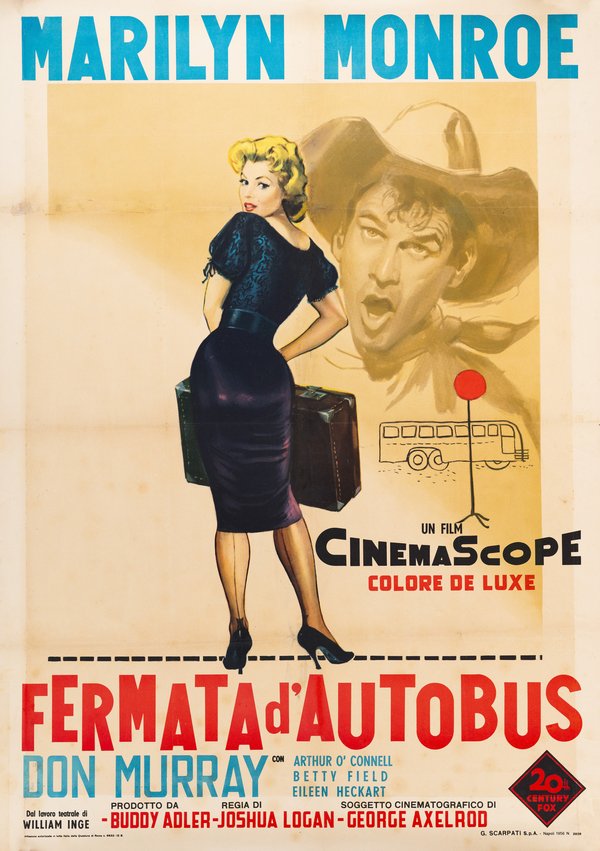 Poster del film Fermata d'autobus_ Marilyn Monroe