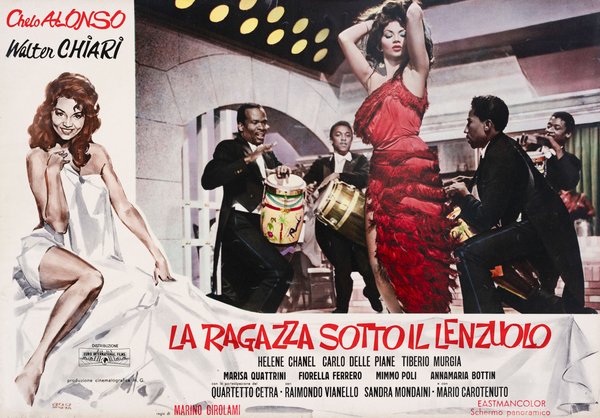 Fotobusta del film la ragazza sotto il lenzuolo