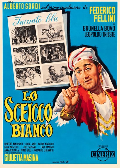 Il manifesto vintage de Lo sceicco bianco