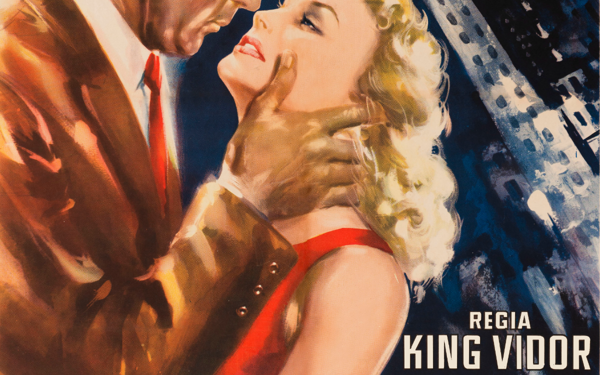 Particolare del manifesto  Fonte meravigliosa regia  di king vidor