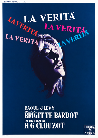 La verità poster cinematografico vintage