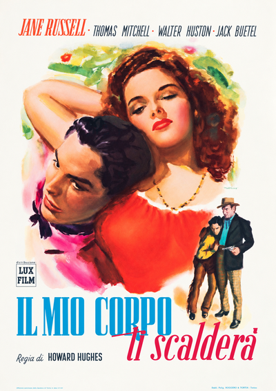 Manifesto vintage Il mio corpo ti scalderà