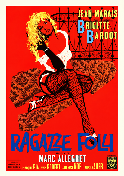 Manifesto vintage Ragazze folli