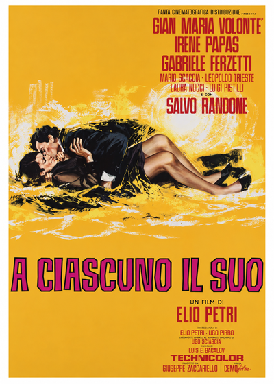 Manifesto vintage di A ciascuno il suo