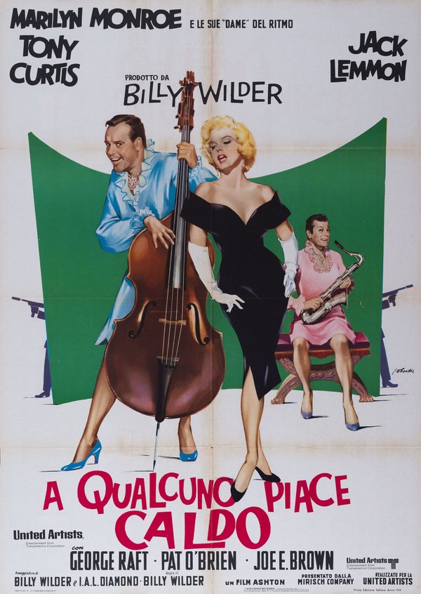 Poster del film A qualcuno piace caldo (Billy Wilder, 1959)