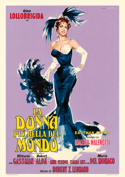 Poster del film la donna più bella del mondo pittore fratini