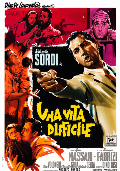Poster del film una vita difficile pittore enrico de seta