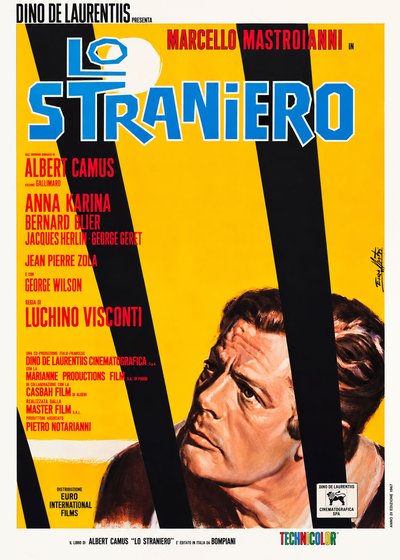 Poster vintage de Lo Straniero