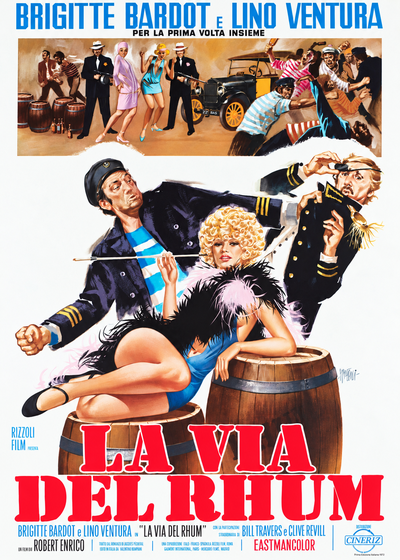 Poster vintage italiano La via del Rhum