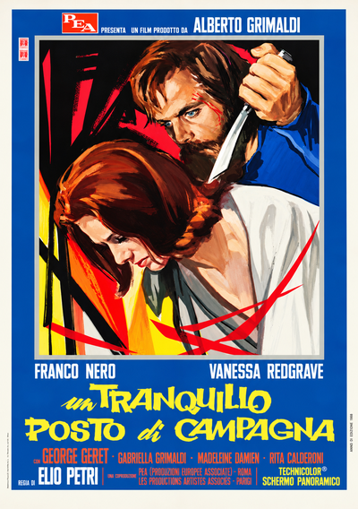 Poster vintage italiano Un tranquillo posto di campagna