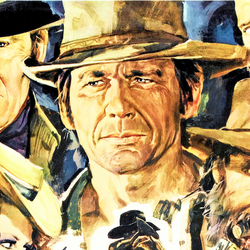 Rodolfo Gasparri particolare del poster del film C'era una volta il West di Sergio Leone