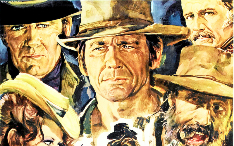 Rodolfo Gasparri particolare del poster del film C'era una volta il West di Sergio Leone